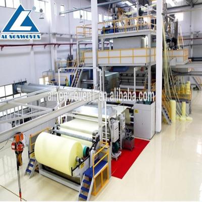 China PP Chips 3.2m SMS Nonwoven Fabric Making Machine For Diapers Baby , Sanitary Napkin for sale