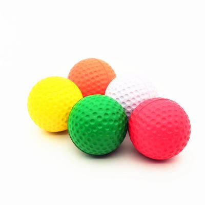 China Promotional Wholesale PU Ball Toy Factory Anti Stress Golf Ball PU Foam Golf Toy Balls for sale