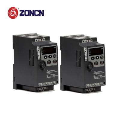 China Mini Inverter VFD NZ100 Serie de ZONCN 220v 1h Dispositivo de frecuencia variable 0.75kw 1.5kw en venta