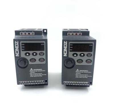 中国 ZONCN オリジナル NZ100-1R5G-2 VFD 220v シングルフェーズ 1.5kw 2hp 変頻ドライブ 販売のため