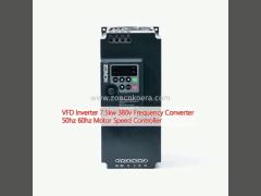 VFD Inverter 7.5kw 380v Frequency Converter 50hz 60hz Motor Speed Controller