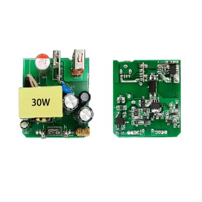 China 30W USB pcba mount  5W 10W 15W 18W 22.5W 20W 30W circuit board  pcba  transformer 100-220V~50/60Hz 0.6A AC-DC  power supply for sale