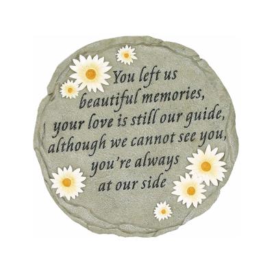 China Global Customizable Memorial Stone Memorial Baby Memory Gift Resin Progression Sympathy Gifts For Garden Decor for sale