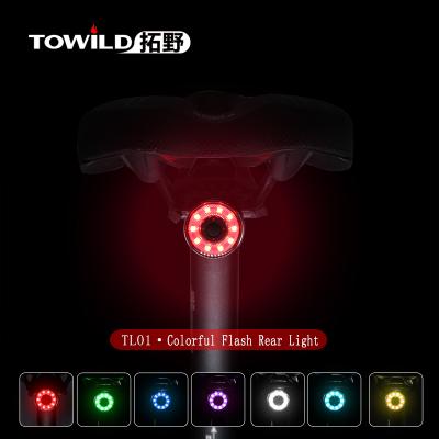 China IPX-6 Grade Waterproof Rear Bike Lights Rechargeable USB LED Bike Tail Light for sale