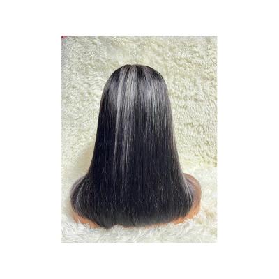 China Hot Sale Custom Made Hair Accessories Wholesale Body Wave Cuticle Aligned Bob Hair Virgin Lace Wig Raw Natural Black Straight for sale