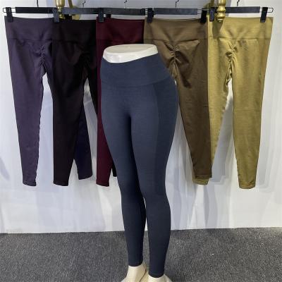 China Wholesale Custom Women Top Quality Breathable High Waisted Wraps Hip Shaping Leggings Seamless Tights Butt Crac! crack! to amp up yoga pants for sale