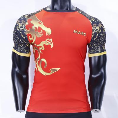 China Wholesale Custom Logo Men's Running Shirt Workout Fitness T-shirts Men's Breathable Gym Wears for sale