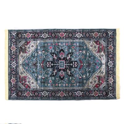 China Sale washable rectangular rug manufacturer rural stiletto untremmelled pattern rectangular rug for sale