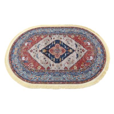 China Washable New Style Multiple Oval Rug Pretty Patterns Delicate Decorative Rug for sale