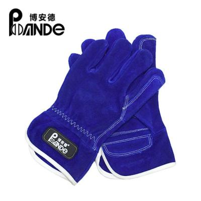 China ZYS201 Two-Layer Protective Leather Short Safety Work Protection Welding Gloves for sale