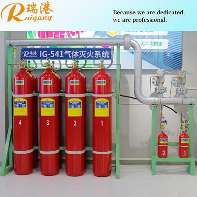 China Inert Gas Fire Suppression System RUIGANG 150 Bar Pressure Automatic / Manual Activation for sale