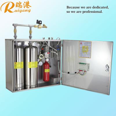 China Low Pressure Kitchen Hood Suppression System For Edible Oil Fires With Stainless Steel Cylinder for sale