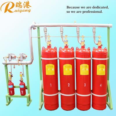 China HFC-227ea Inert Gas Fire Suppression System 10s Discharge Time 120L Cylinder Volume for sale