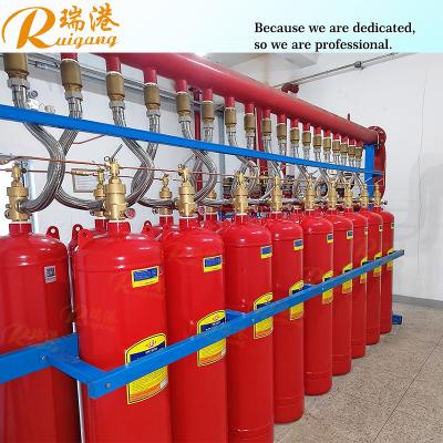 China 70 liter FM200 Gesloten overstromingsblussysteem met automatische elektrische handmatige en mechanische Te koop