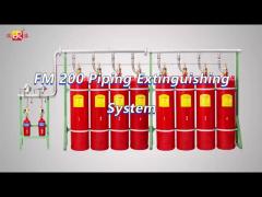 Enclosed Flooding FM200 Gaseous Fire Suppression System 4.2MPa