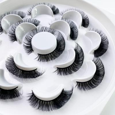 China Wholesaler c curl russian super long dramatic strip lashes 3d mink eyelash 100% real mink eyelash for sale