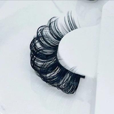 China Super Long C Loop Russian Dramatic Strip Lashes 27mm Fluffy Mink Eyelashes Lashes Mink for sale