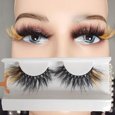 China Best Seller 30mm Super Dramatic Dramatic Mink Eyelash Long Seller Colorful Lashes Mink Eyelash Strips for sale