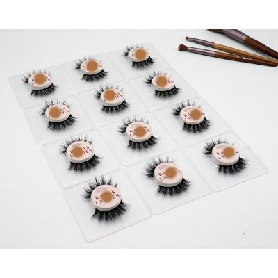 China Good quality full natural custom long stripe wrapper short eyelashes mink lashes mink lashses for sale