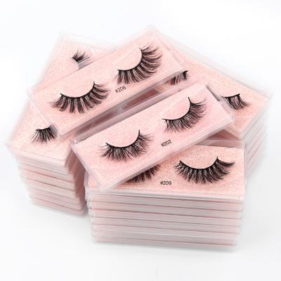 China Wholesale Natural Long Lashes Boxes Customized Natural Short Mink Lashes Mink Lashes Seller for sale