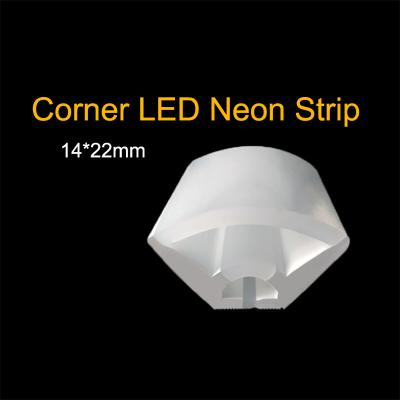 China Hotel Cheap Price Cable 14mm*22mm Indoor Corner Led Neon Strip Light For Conrer Wall for sale