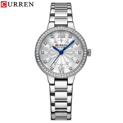 China CURREN 9085 Rose Gold Watches Quartz Waterproof High Quality CZ Diamond Womens Watch Luxury Ladies Wrist Watch for sale