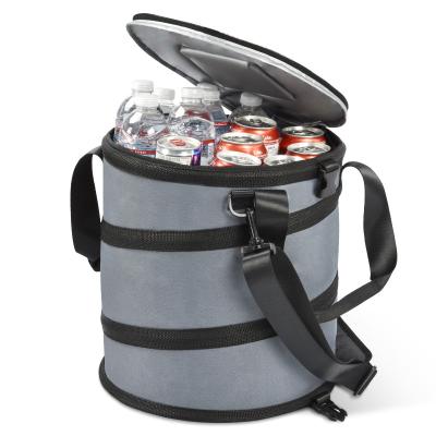 China Popular collapsible cylinder gameday cooler insulated cooler bag for sale