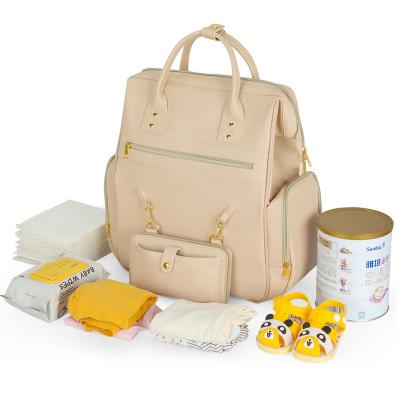 China Custom Hot Selling Water Resistant Baby Diaper Bag Backpack With Changing Station for sale