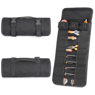 China COTTON canvas or as customized durable portable canvas roll up tool bag electrician bag for sale