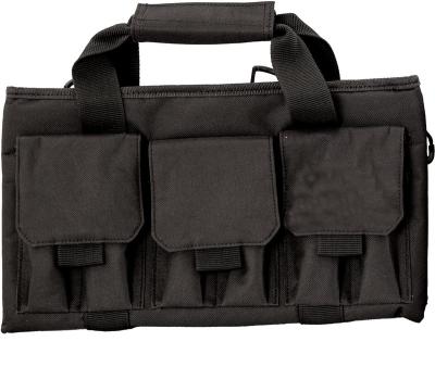 China Eco-Friendly Durable Ballistic Nylon Pistol Case Padded Pistol Storage Bag With Mag Magazine Pockets for sale