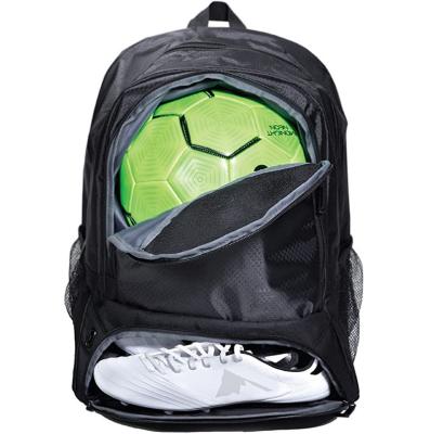 China Waterproof Football Soccer Ball Backpack Volleyball Backpack Training Bag With Ball And Shoe Compartment for sale