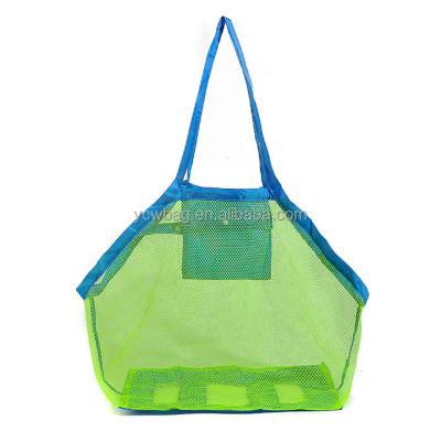 China Foldable Bag Tote Bag Sand Away Mesh Toy Safety Beach Bags Large for sale