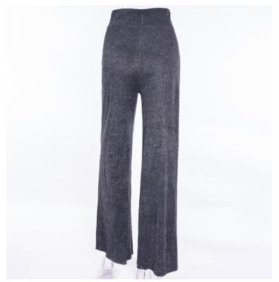 China Wholesale new women's autumn wide leg pants women's casual pants high waist shiny women's breathable pants for sale