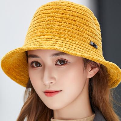 China Whole of the English soft fisherman's hat round cover fashion autumn and winter JOINT Japanese women's caterpillar Korean children's hat warm for sale