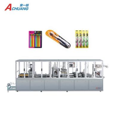 China Automatic Electric Toothbrush Blister Paper Card Stainless Products Packaging Machine for sale