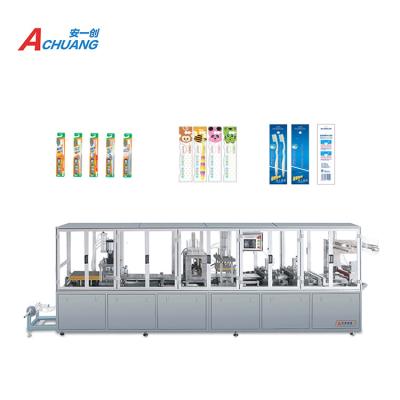 China New PVC/PET Automatic High Speed ​​Electric Commodity Blister Paper Card Packing Machine For Making Toothbrush Pen Lighter for sale