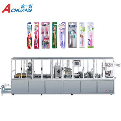 China Commodity AC-320 for toothbrush heating bubble cover machine blister paper card seal filling machine hot price for sale