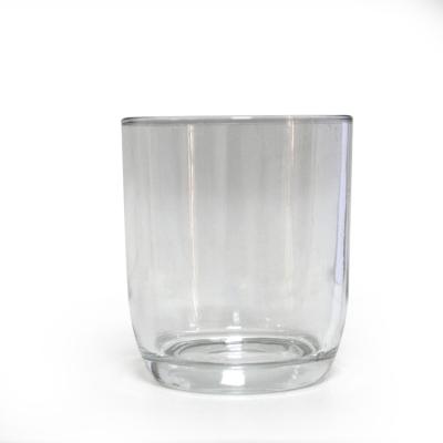 China Home Decoration 3 Wick Clear Cylinder Candle Holder Glass Votive Candle Holder For Candle Making for sale