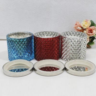 China home decoration clean burning diamond candle holder with factory price for sale