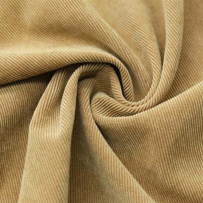 China Breathable Microfiber 21W Pine wale corduroy fabric for clothing for sale