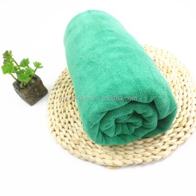 China china supplier green bath towel microfiber terry fabric QUICK DRY bath towels for sale