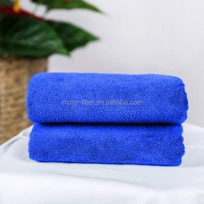 China Wholesale Custom Logo QUICK DRY Embroidered Microfiber Terry Towel Bath Towel for sale