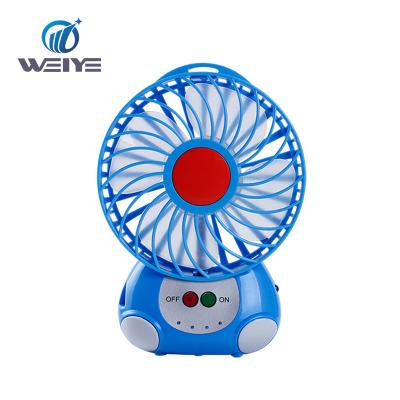 China Mini Small Hotel Hand Pocket Plastic USB Rechargeable Battery Operated Fan for sale