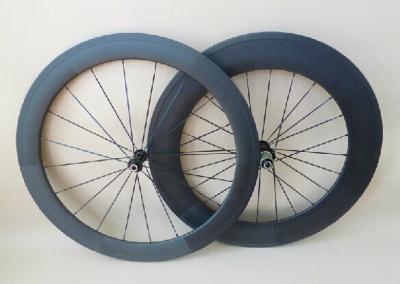 China Most Popular  high quality wheel 700c carbon wheelset 60mm+88mm 23mm clinche for road bike for sale