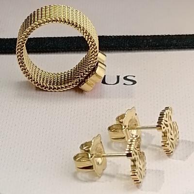 China Original Vintage 316 Stainless Steel Jewelry Fashion Dress Touses Cutout Bear Earrings Luxury High Quality for sale