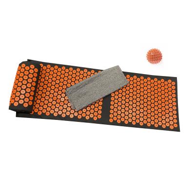 China Yoga Exercise Acupressure Mat And Pillow Set Long With Massage Ball And Towel for sale