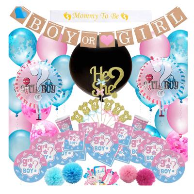 China New Different Design Baby Shower Designs Oriented Wholesale Gender Reveal Party Supplies for sale