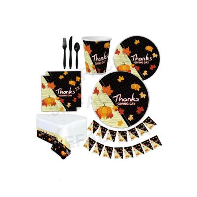 China Different Designs Thanksgiving Day Decoration Set For Thanksgiving Dinner Supplies Tableware Set for sale