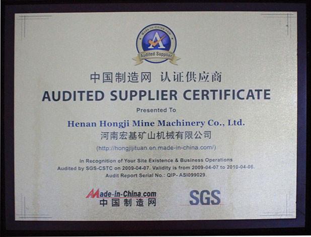 SGS - HENAN HONGJI MINE MACHINERY CO.,LTD