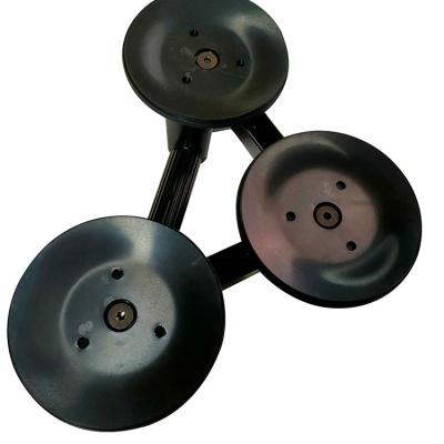 China Aluminum Alloy Makers Head Heavy Duty Vacuum Glass Lifter Lifting Three Suction Cup for sale